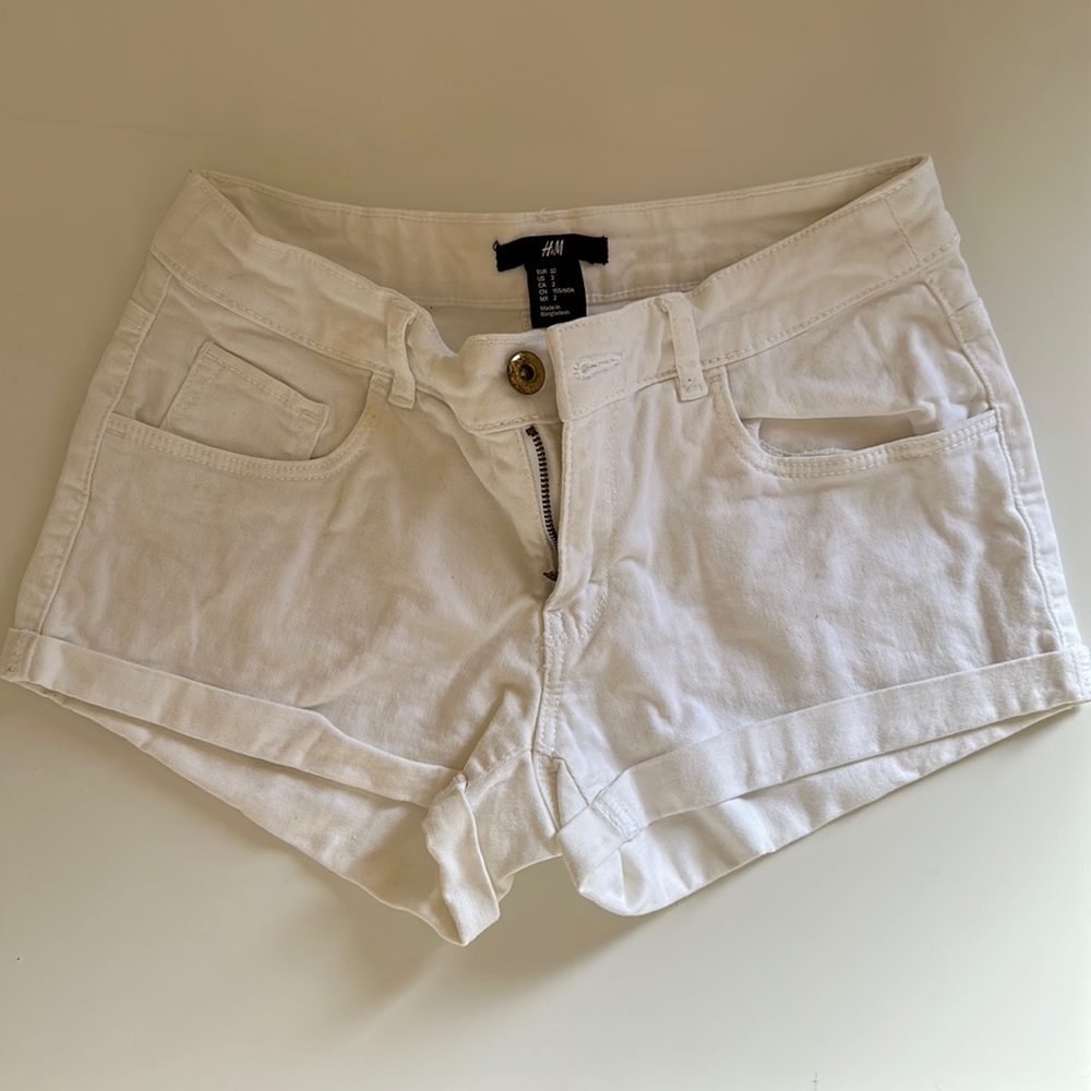 H&M white Jean shorts